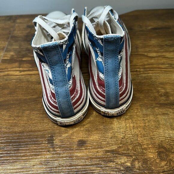 Converse All Star Natura USA Flag Patriotic Hi Tops Sneakers Shoes M 9 W 11 - Picture 6 of 9